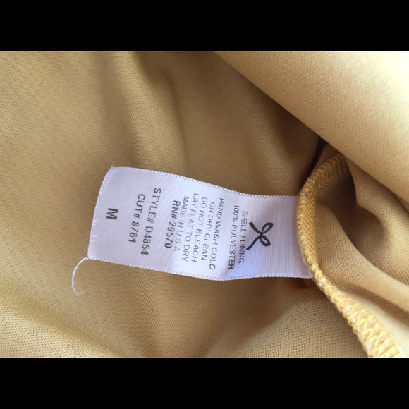 Yellow Strapless Dress - Picture 3 of 3